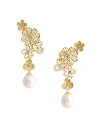 Anabel Aram Bloom Cultured Freshwater Pearl Drop Earrings