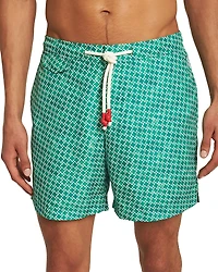 Orlebar Brown Standard High Low Geo Swim Trunks