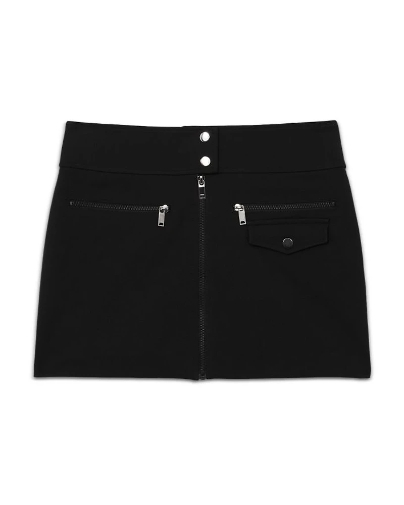 Poppy Zip Ponte Skirt