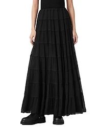 Allsaints Eva Tiered Maxi Skirt