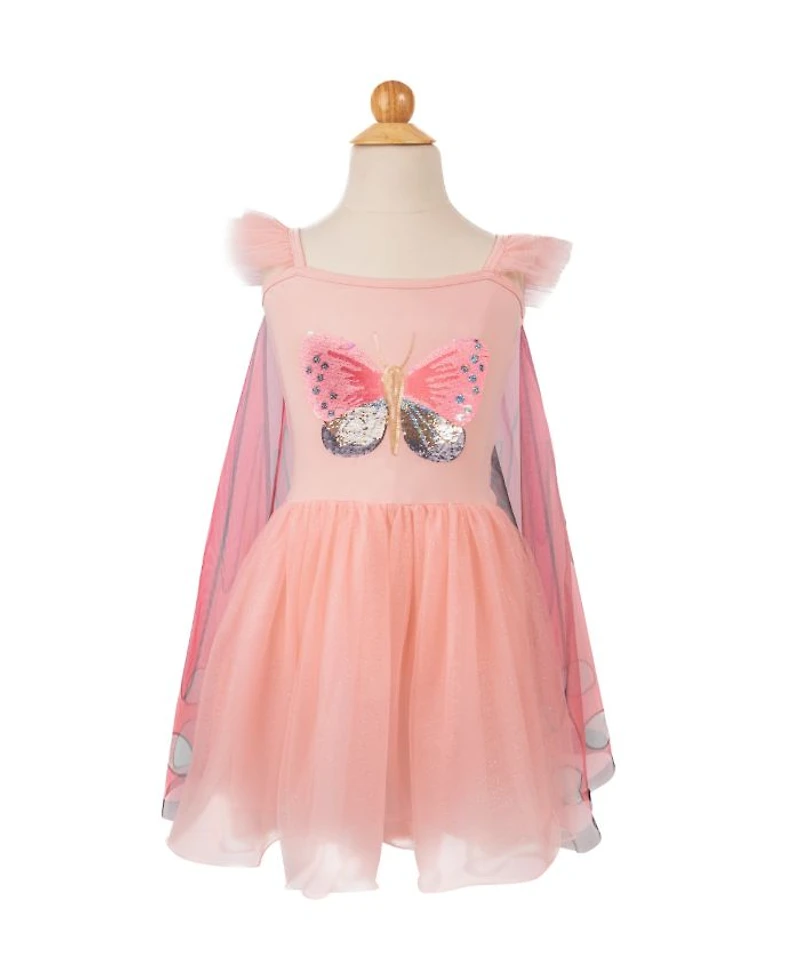 Sequins Secret Butterfly Twirl Dress with Wings Costume - Ages 5-7 Years