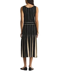 Tonal Pleated Dress