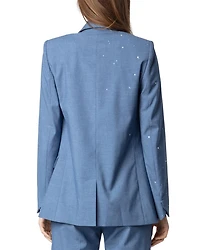 Rhinestone Embellished Blazer