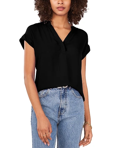 Vince Camuto Split V Neck Blouse