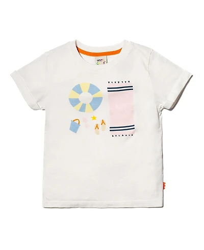 Mon Coeur Unisex Recycled Cotton Beach Party T-Shirt - Little Kid