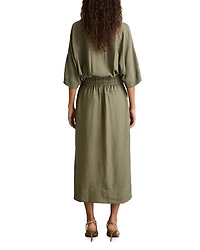 Cecelia Shirred Waist Midi Dress