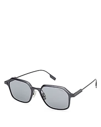 Zegna Geometric Sunglasses, 53mm