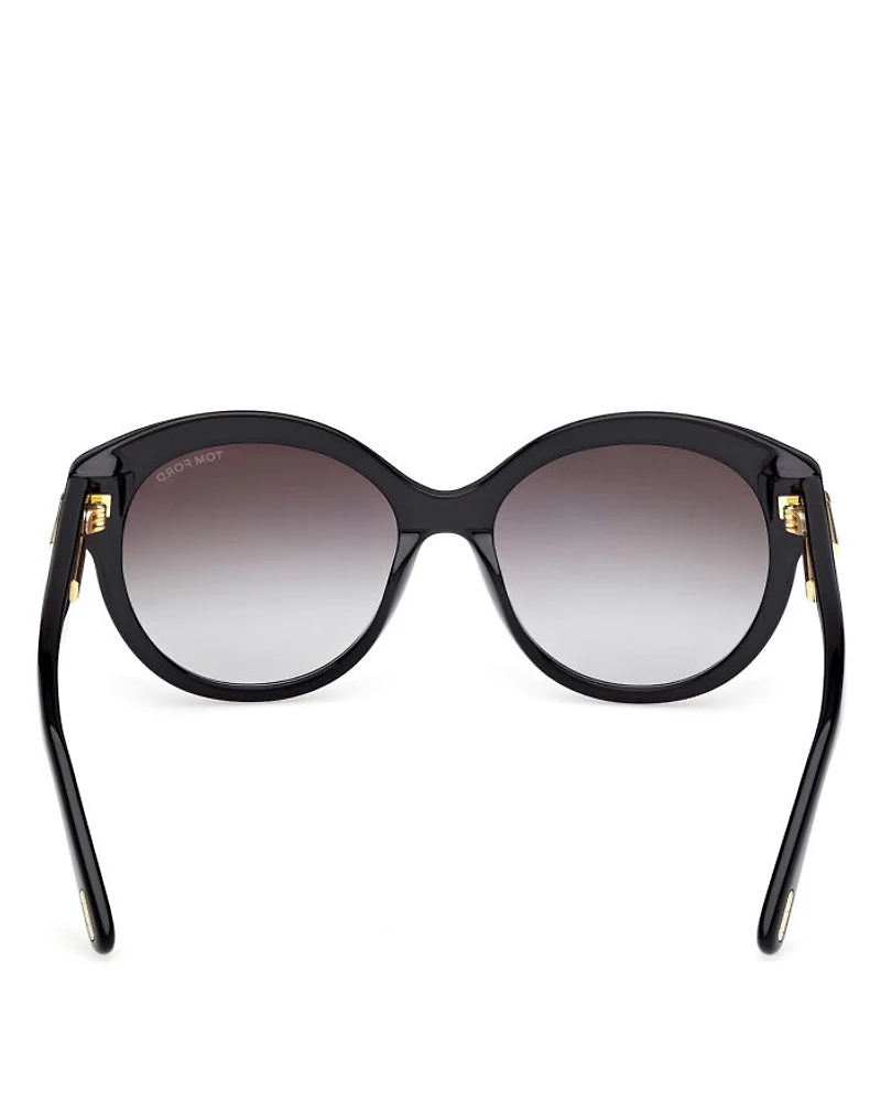 Icon Collection Round Sunglasses, 57mm