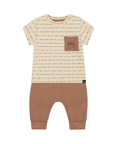 Deux par Deux Boys' Printed Organic Cotton Top and Pant Set