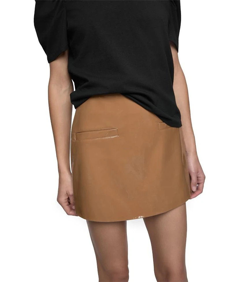 Hayden Faux Patent Skort