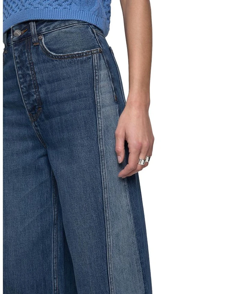Thea Denim Wide Leg Jeans Waverly Wash