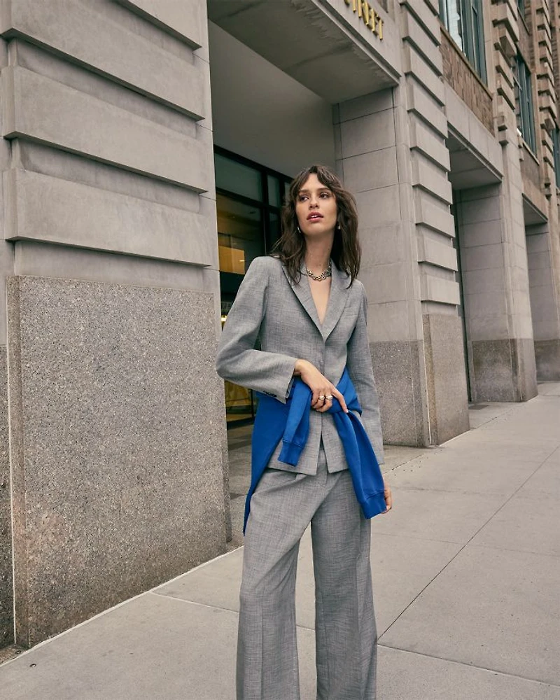 Straight Leg Suit Pants
