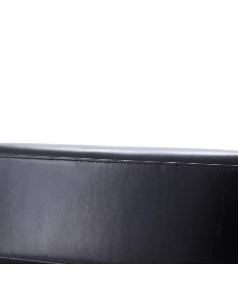 Kelly 32 Handbag Black Box Calf with Palladium Hardware