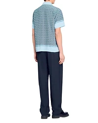 Short Sleeved Patterned Shirt