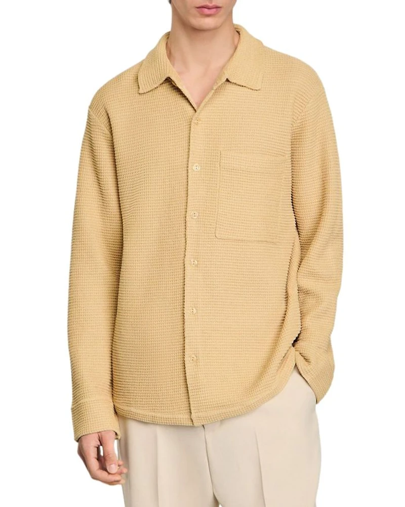 Chemise Coast Oversized Knit Button Shirt