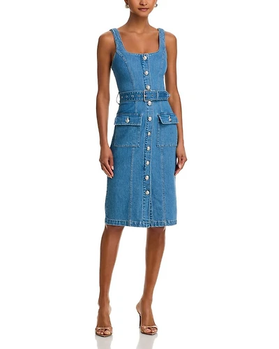 Midy Button Front Tank Dress