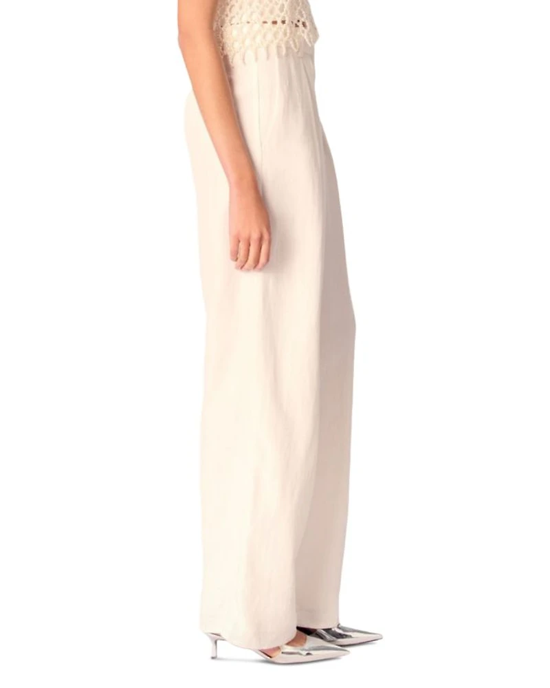Wide Leg Suit Trousers