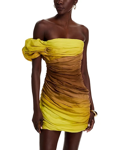A. l.c. Kyler Asymmetric Ombre Dress