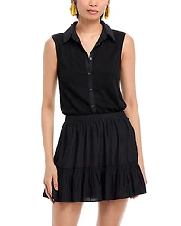 Ramy Brook Odette Mixed Media Dress