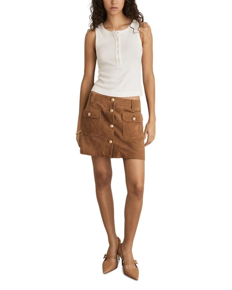 Connie Suede Mini Skirt