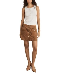 Connie Suede Mini Skirt