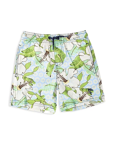 Shade Critters Boys' Hibiscus Swim Trunks - Little Kid