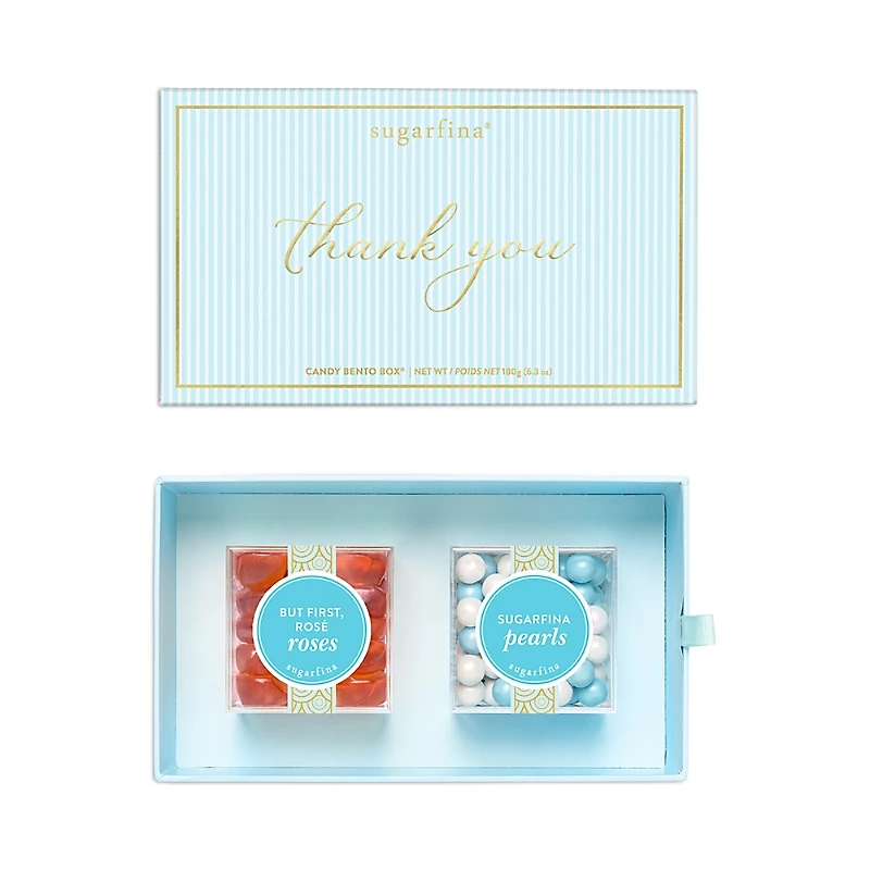 Sugarfina Thank You 2 Piece Candy Bento Box