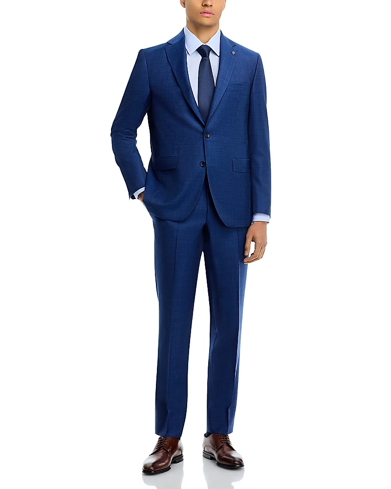 Jack Victor Melange Solid Regular Fit Suit