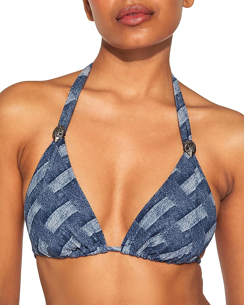 Kurt Geiger London Kensington Triangle Bikini Top