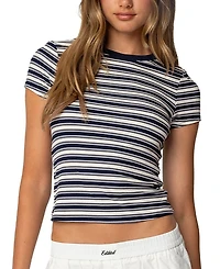 Edikted Arlyn Striped T Shirt