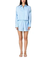 Lorenzo Stripe Cropped Shirt
