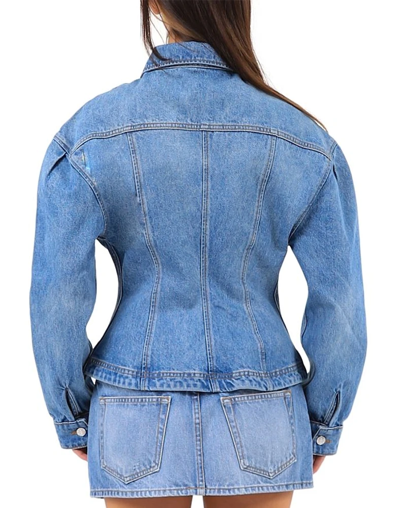 Cherry Denim Mini Skirt
