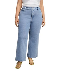 Soft Tech Good Skate Wide Leg Crop Jeans Indigo860