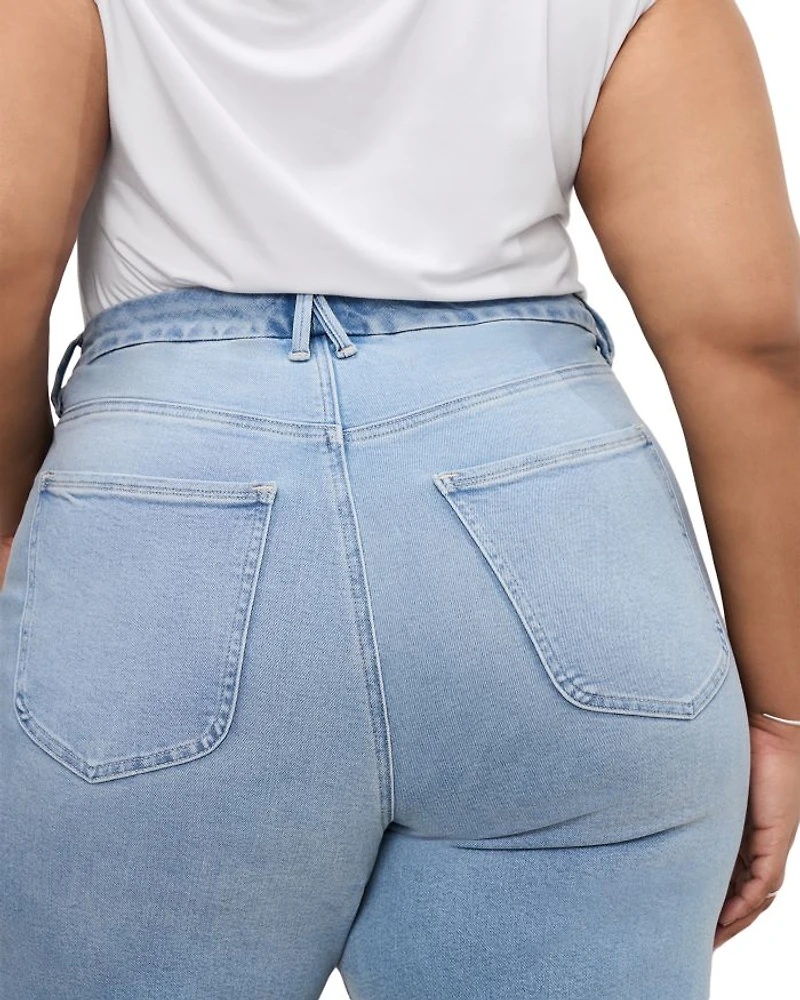 Palazzo High Rise Light Compression Jeans Indigo862