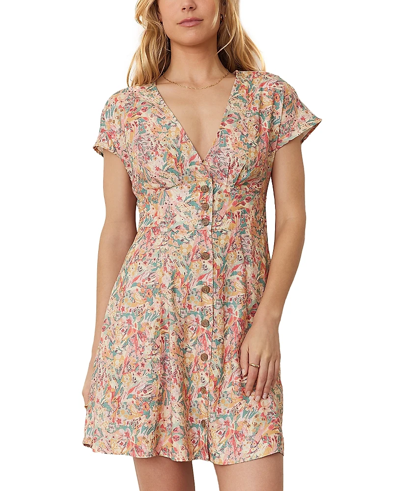 Marine Layer Camila Floral Mini Dress