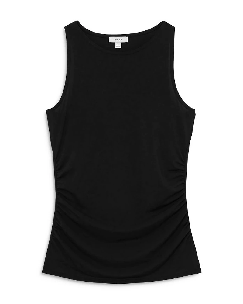 Ruched Side Jersey Tank Top