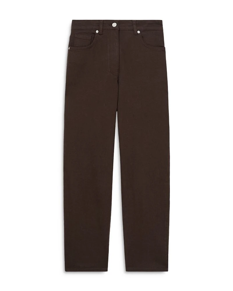 Selin Straight Leg Jeans Chocolate