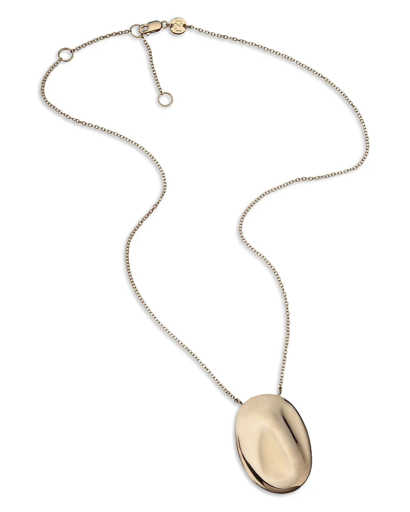 Jennifer Zeuner Haven Sculptural Oval Pendant Necklace