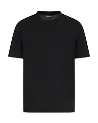 Textured Cotton Allover Jacquard Tee