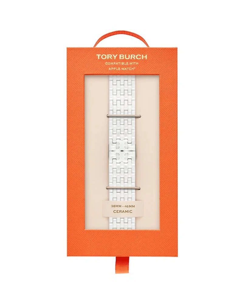 Eleanor Apple Watch® White Ceramic Band, 36mm - 46mm