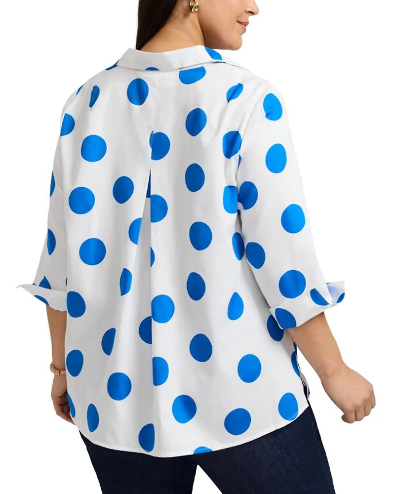 Agnes 3/4 Sleeved Dot Shirt