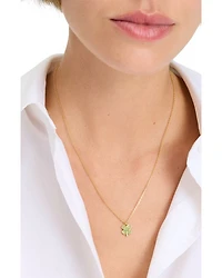 Pavé Clover Pendant Necklace, 16"-19"
