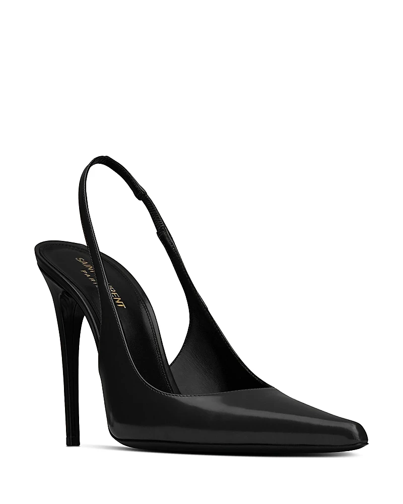 Saint Laurent Women's Vendome High Heel Slingback Pumps