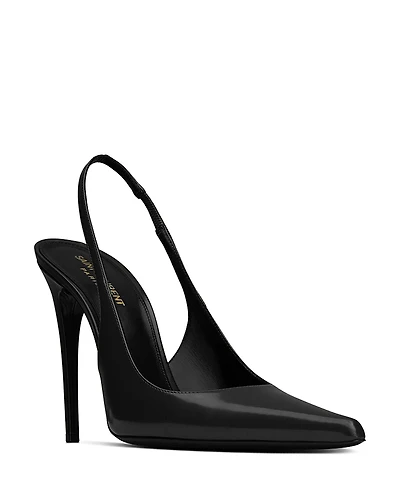 Saint Laurent Women's Vendome High Heel Slingback Pumps
