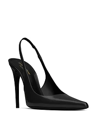 Saint Laurent Women's Vendome High Heel Slingback Pumps