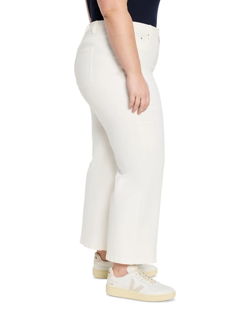 Weekend High Rise Ankle Wide Leg Jeans Paper White