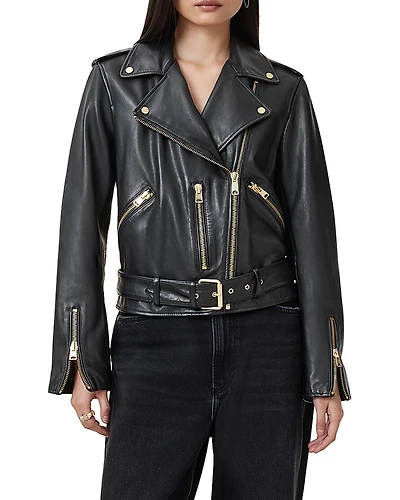 Allsaints Balfern Leather Biker Jacket