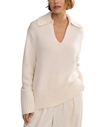 Phoebe Cashmere Polo Sweater