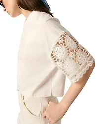 Crochet Sleeve Tee