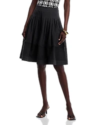 Area Stars Pleated Embroidered Skirt